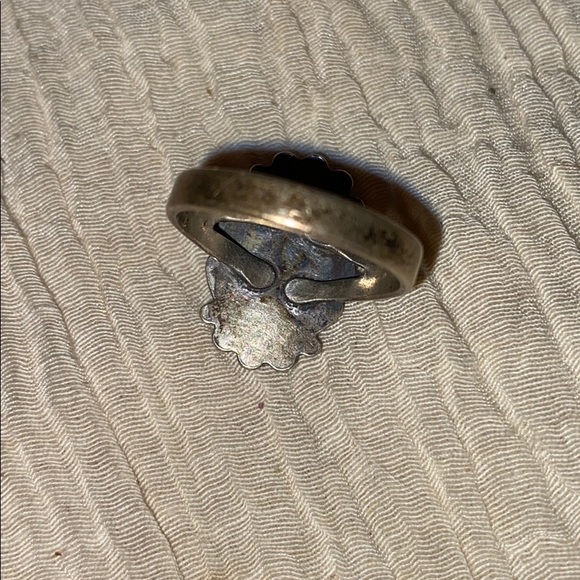 925 Sterling silver vintage ring carnelian - Picture 6 of 9